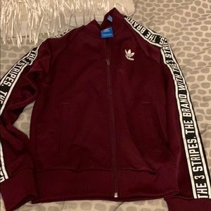 NEED TO SELL Maroon adidas jacket